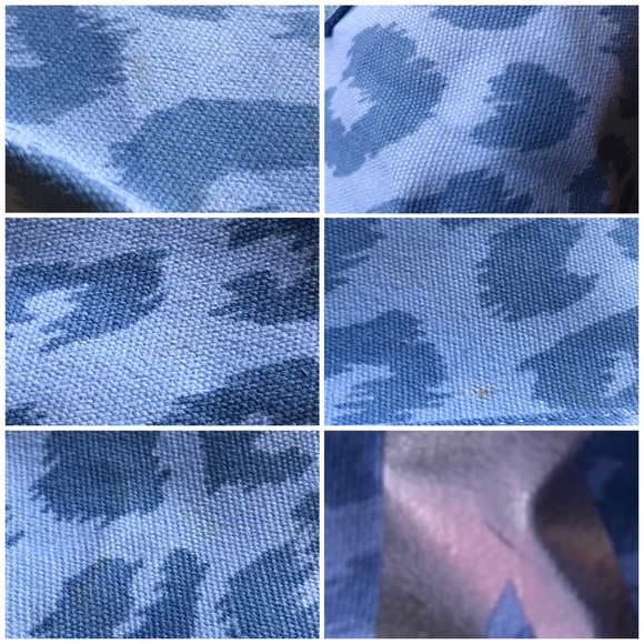 Victoria’s Secret VS PINK Blue Cheetah Print Silver Rare Display Storage Bins - Picture 11 of 13